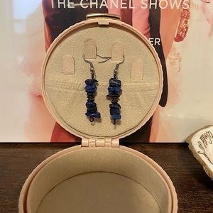 Handmade lapis earrings!